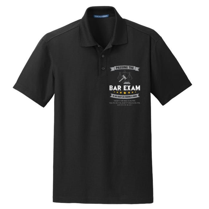 Passing The Bar Exam Is Easy Lawyer Graduation Attorney Dry Zone Grid Polo