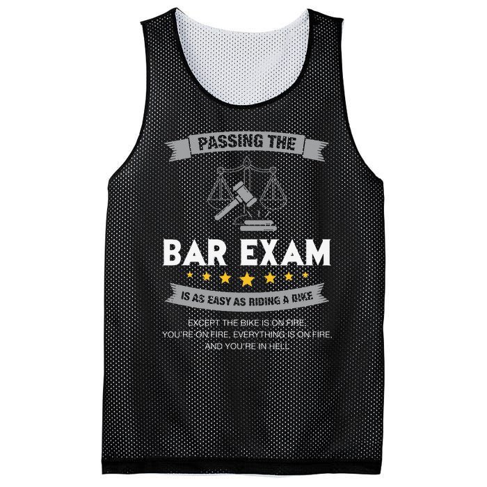 Passing The Bar Exam Is Easy Lawyer Graduation Attorney Mesh Reversible Basketball Jersey Tank