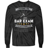 Passing The Bar Exam Is Easy Lawyer Graduation Attorney Tie-Dye Long Sleeve Shirt