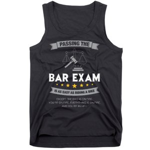 Passing The Bar Exam Is Easy Lawyer Graduation Attorney Tank Top