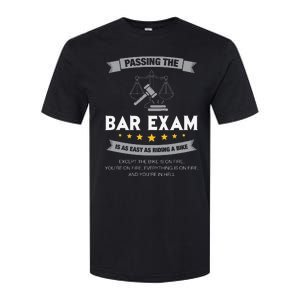 Passing The Bar Exam Is Easy Lawyer Graduation Attorney Softstyle CVC T-Shirt