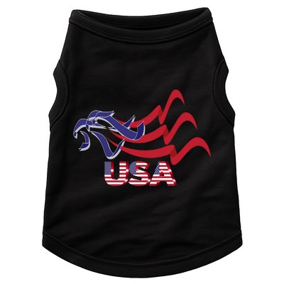 Proud To Be An American Flag Gift Usa Eagle Vintage Doggie Tank