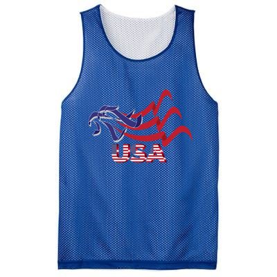 Proud To Be An American Flag Gift Usa Eagle Vintage Mesh Reversible Basketball Jersey Tank