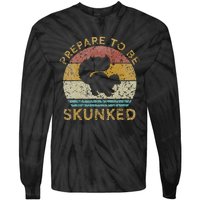 Prepare To Be Skunked Cribbage Lovers Vintage Cribbage Game Tie-Dye Long Sleeve Shirt