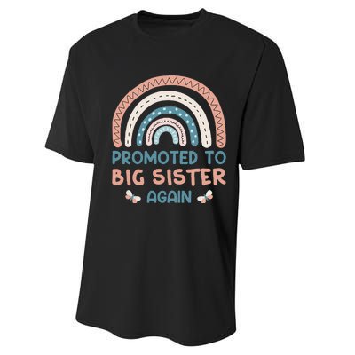 Promoted To Big Sister I Am Going To Be A Big Sister Performance Sprint T-Shirt