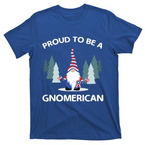 Proud To Be An American Gnomerican Usa Flag 4th Of July Meaningful Gift T-Shirt