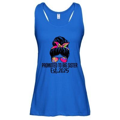 Promoted To Big Sister Est 2025 First Time New Big Sister Gift Ladies Essential Flowy Tank
