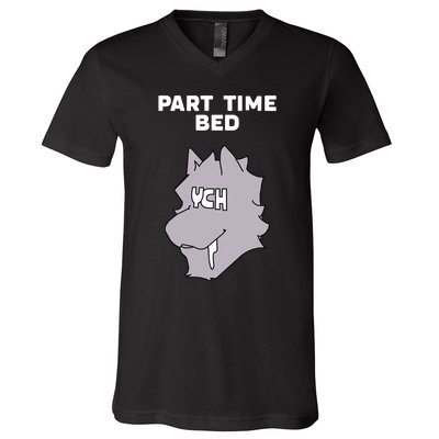 Part Time Bed Ych V-Neck T-Shirt