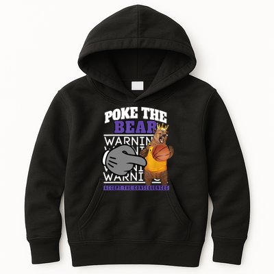 Poke The Bear Accept The Consequences Kids Hoodie