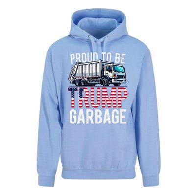 Proud To Be Trump Garbage American Flag Unisex Surf Hoodie