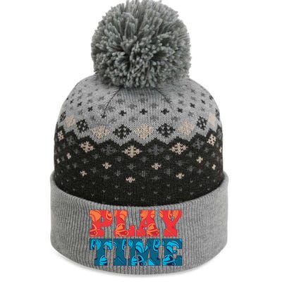 Play Time Baseball The Baniff Cuffed Pom Beanie