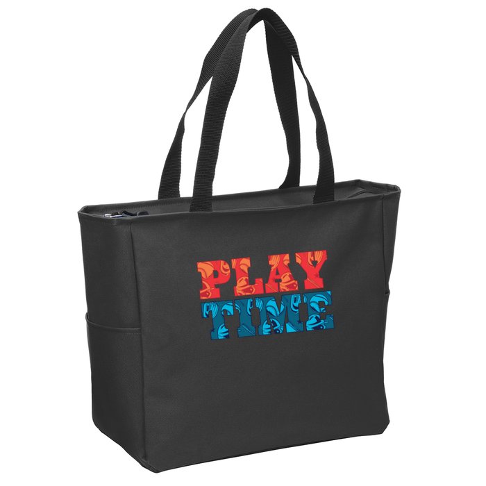 Play Time Baseball Zip Tote Bag