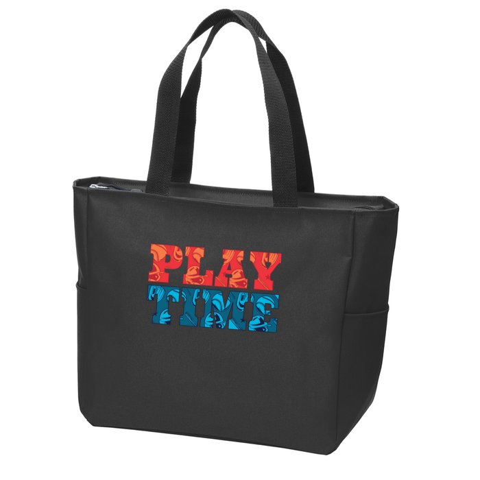 Play Time Baseball Zip Tote Bag