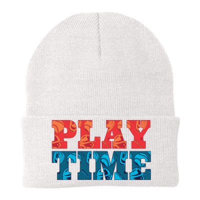 Play Time Baseball Knit Cap Winter Beanie