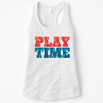 Play Time Baseball Womens Tank Top