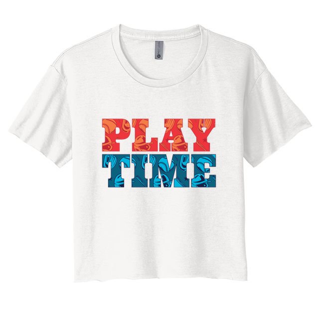 Play Time Baseball Crop Top
