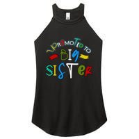 Promoted To Big Sister Est 2025 Funny First Time New Sister Women's Perfect Tri Rocker Tank