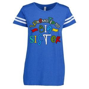 Promoted To Big Sister Est 2025 Funny First Time New Sister Enza Ladies Jersey Football T-Shirt