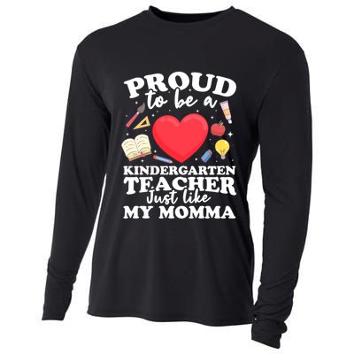 Proud To Be A Kindergarten Teacher Kindergarten Teacher Gift Cooling Performance Long Sleeve Crew