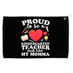 Proud To Be A Kindergarten Teacher Kindergarten Teacher Gift Grommeted Golf Towel