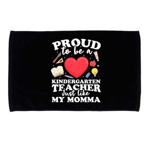 Proud To Be A Kindergarten Teacher Kindergarten Teacher Gift Microfiber Hand Towel