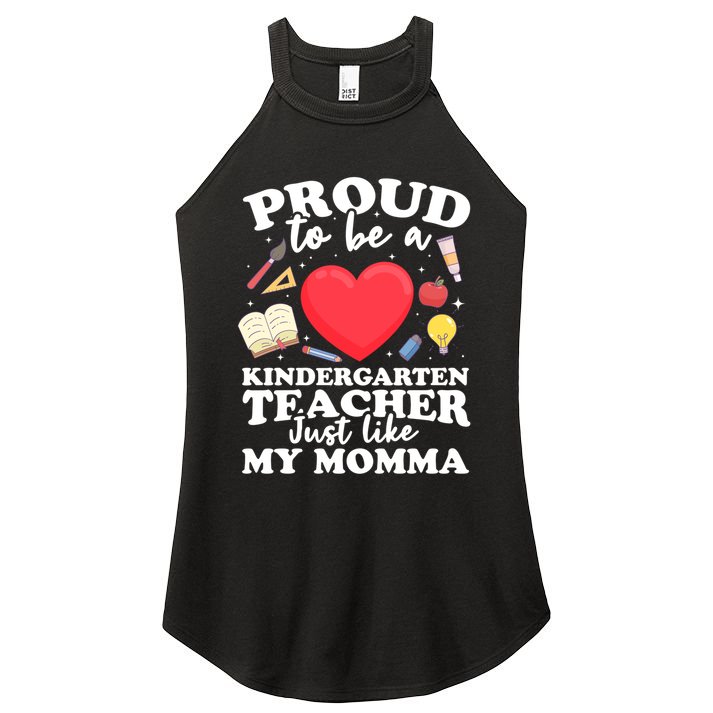 Proud To Be A Kindergarten Teacher Kindergarten Teacher Gift Women's Perfect Tri Rocker Tank