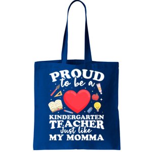 Proud To Be A Kindergarten Teacher Kindergarten Teacher Gift Tote Bag