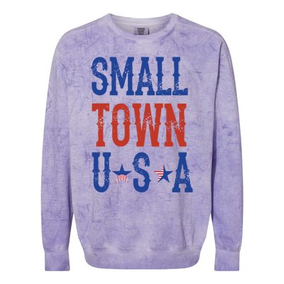 Proud To Be An American Gift Colorblast Crewneck Sweatshirt