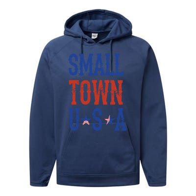 Proud To Be An American Gift Performance Fleece Hoodie