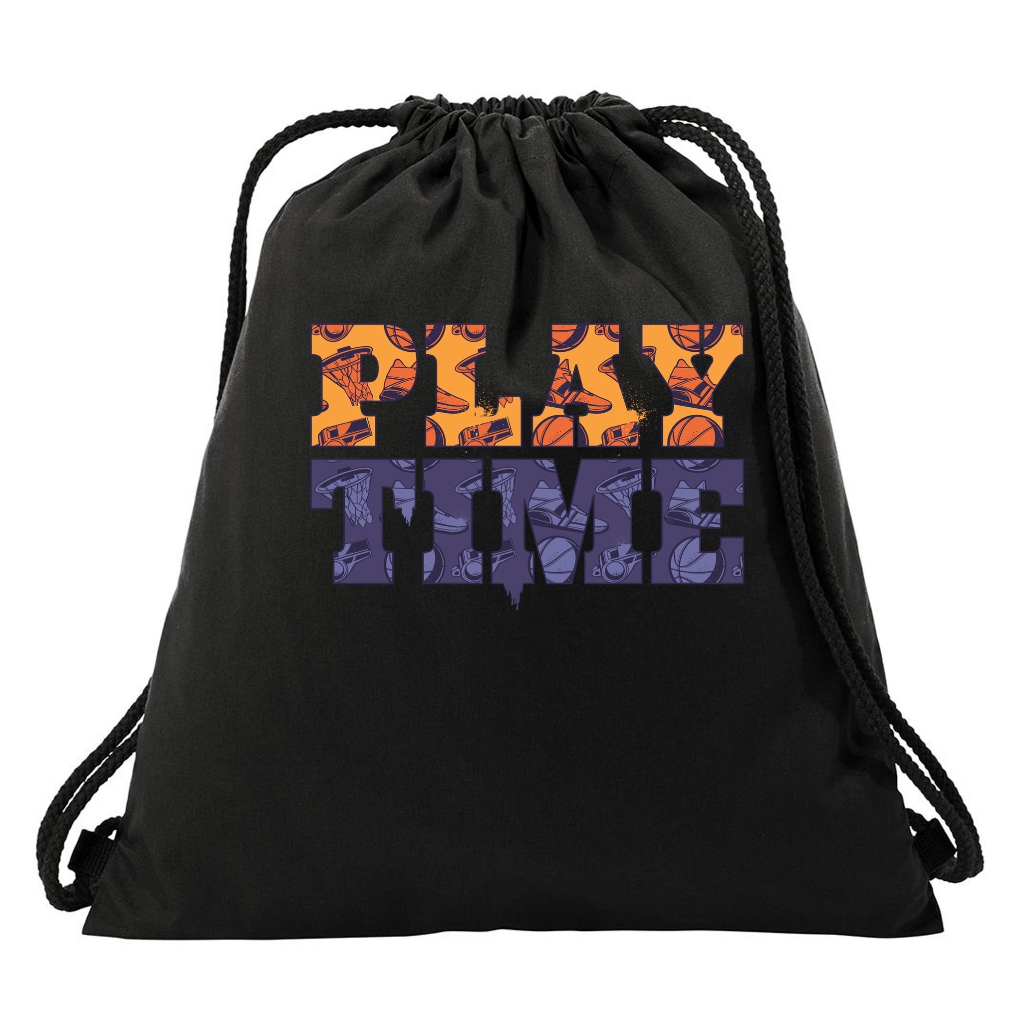 Play Time Basketball Drawstring Bag