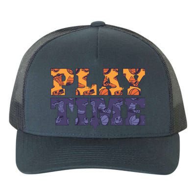 Play Time Basketball Yupoong Adult 5-Panel Trucker Hat