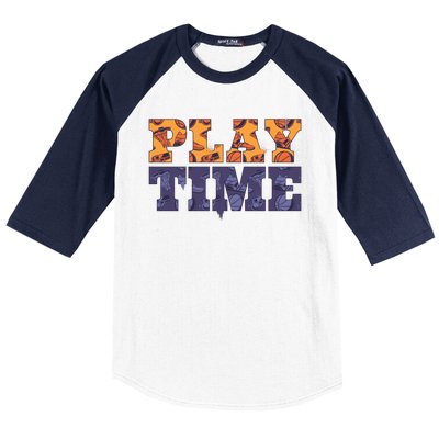 Play Time Basketball Baseball Sleeve Shirt