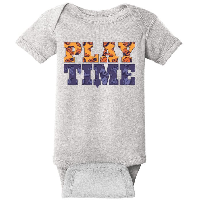 Play Time Basketball Baby Bodysuit