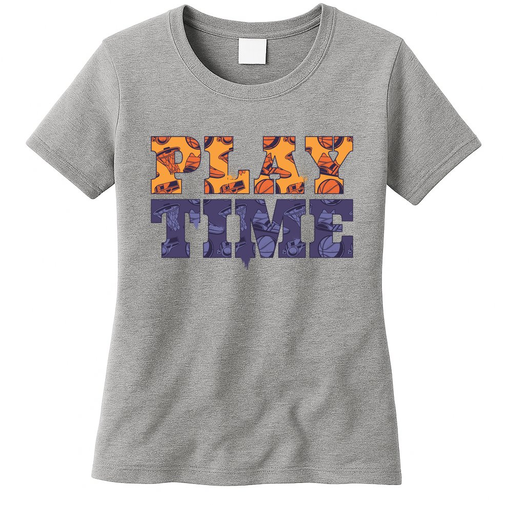 Play Time Basketball Womens T-Shirt