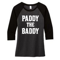 Paddy The Baddy Apparel Women's Tri-Blend 3/4-Sleeve Raglan Shirt