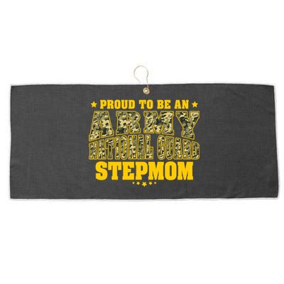 Proud To Be An Army National Guard Stepmom Military Stepgiftmom Gift Large Microfiber Waffle Golf Towel