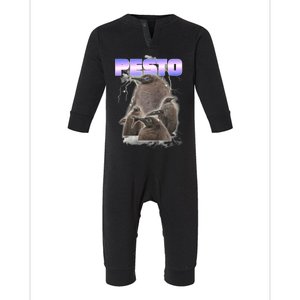 Pesto The Big Penguin Retro Infant Fleece One Piece