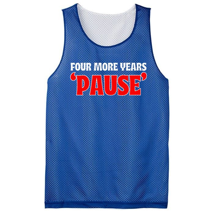 Pause Teleprompter Biden Four More Years Mesh Reversible Basketball Jersey Tank