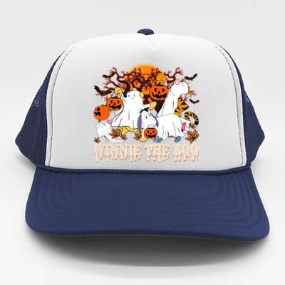 Pooh The Boo Ghost Horror Halloween Boo To You Trucker Hat