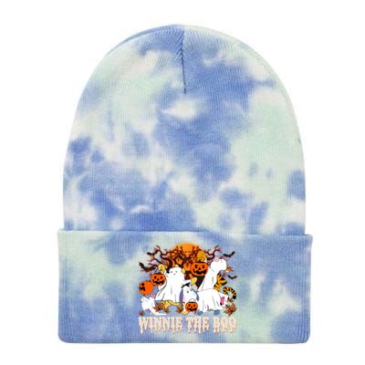 Pooh The Boo Ghost Horror Halloween Boo To You Tie Dye 12in Knit Beanie