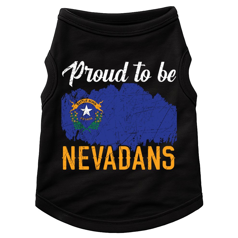 Proud To Be Nevadans Usa America Nevadians I Love Nevada Cool Gift Doggie Tank