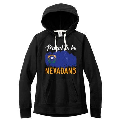 Proud To Be Nevadans Usa America Nevadians I Love Nevada Cool Gift Women's Fleece Hoodie