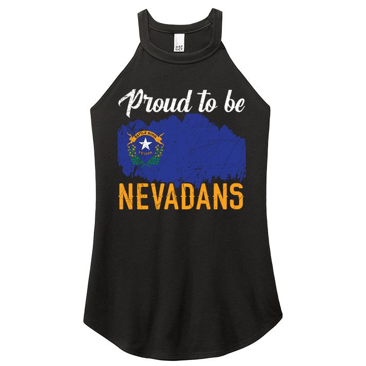 Proud To Be Nevadans Usa America Nevadians I Love Nevada Cool Gift Women's Perfect Tri Rocker Tank