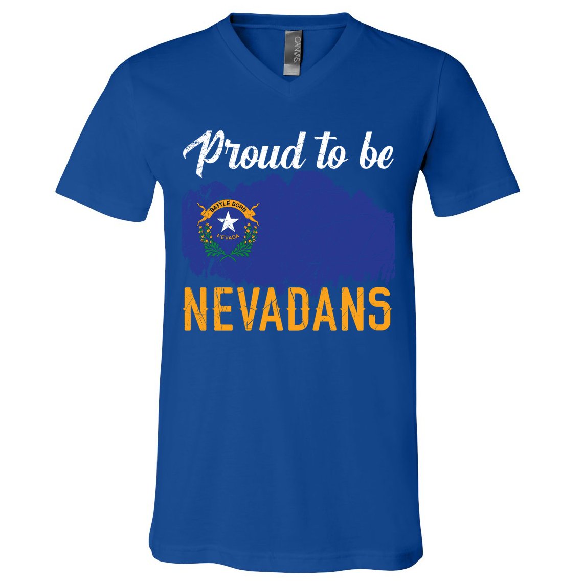 Proud To Be Nevadans Usa America Nevadians I Love Nevada Cool Gift V-Neck T-Shirt