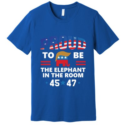 Proud To Be The Elephant In Room Pro Trump 24 White Elephant Premium T-Shirt