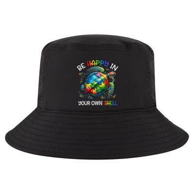 Puzzle Turtle Be Happy In Your Own Shell Autism Awareness Cool Comfort Performance Bucket Hat