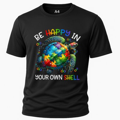 Puzzle Turtle Be Happy In Your Own Shell Autism Awareness Performance Shirt