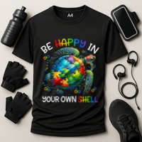 Puzzle Turtle Be Happy In Your Own Shell Autism Awareness Performance Shirt