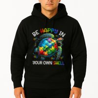 Puzzle Turtle Be Happy In Your Own Shell Autism Awareness Hoodie