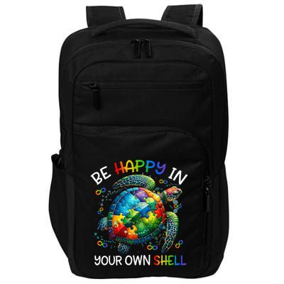Puzzle Turtle Be Happy In Your Own Shell Autism Awareness Impact Tech Backpack
